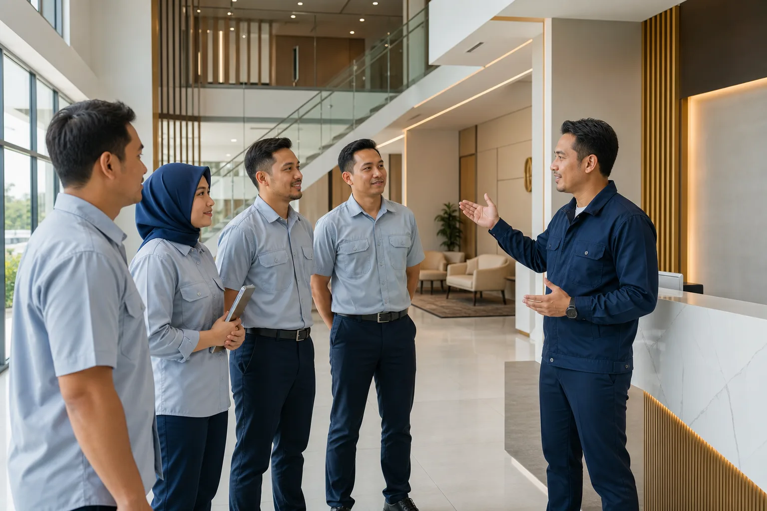 Corporate discussion training activity visual.