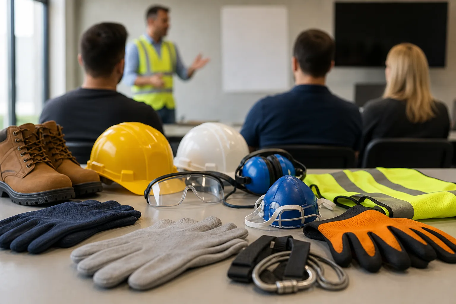 PPE inspection training activity visual.